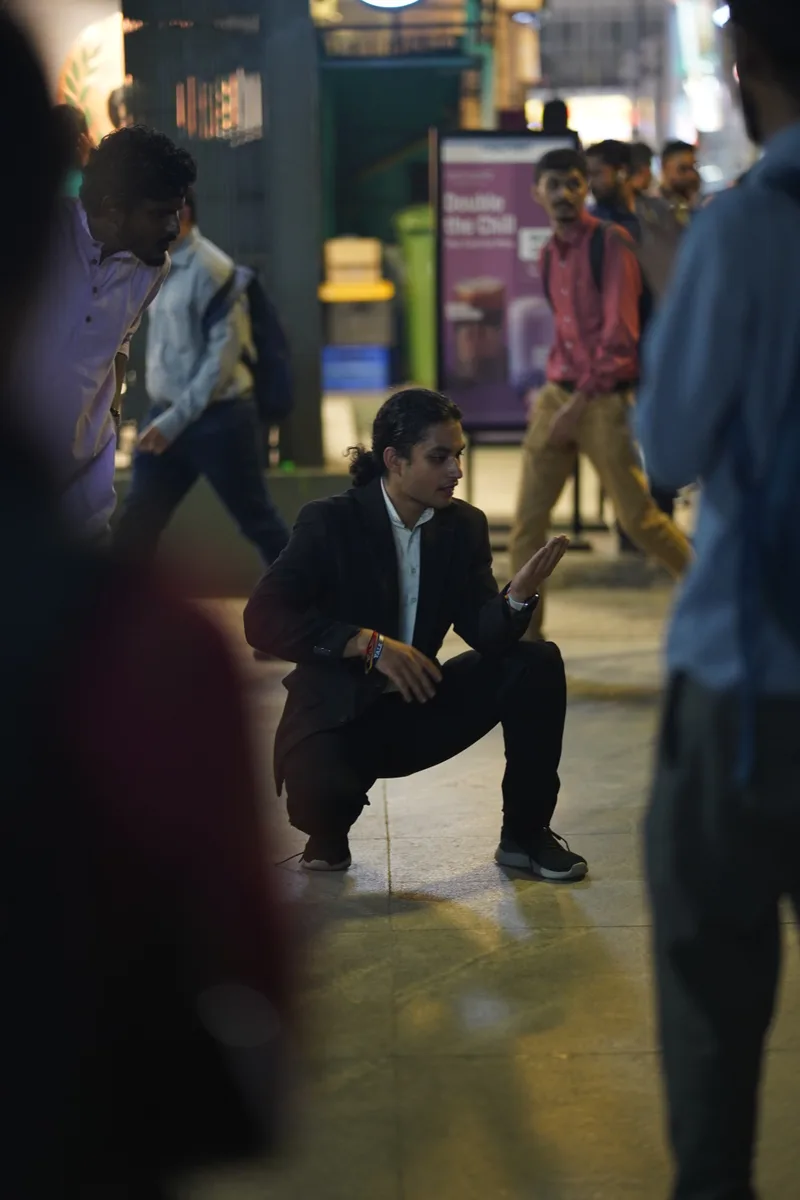 B.S.E. Nukkad Natak: A low physical gesture during the performance