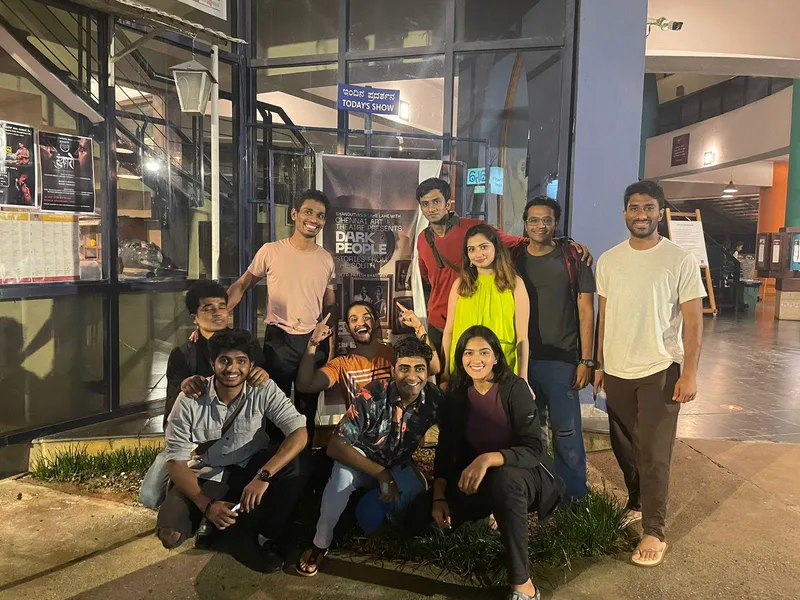 Dark People: I am with the Dark People team outside Ranga Shankara